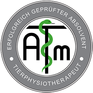 Logo der ATM Akademie - erfolgreicher Absolvent Tierphysiotherapie